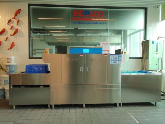 China Compact Commercial Dishwashing Station / Open Door Professional Kitchen Dishwasher supplier